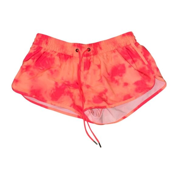 Girls Neon Pink Tie-Dye Drawstring Shorts Size XXL - Picture 1 of 4